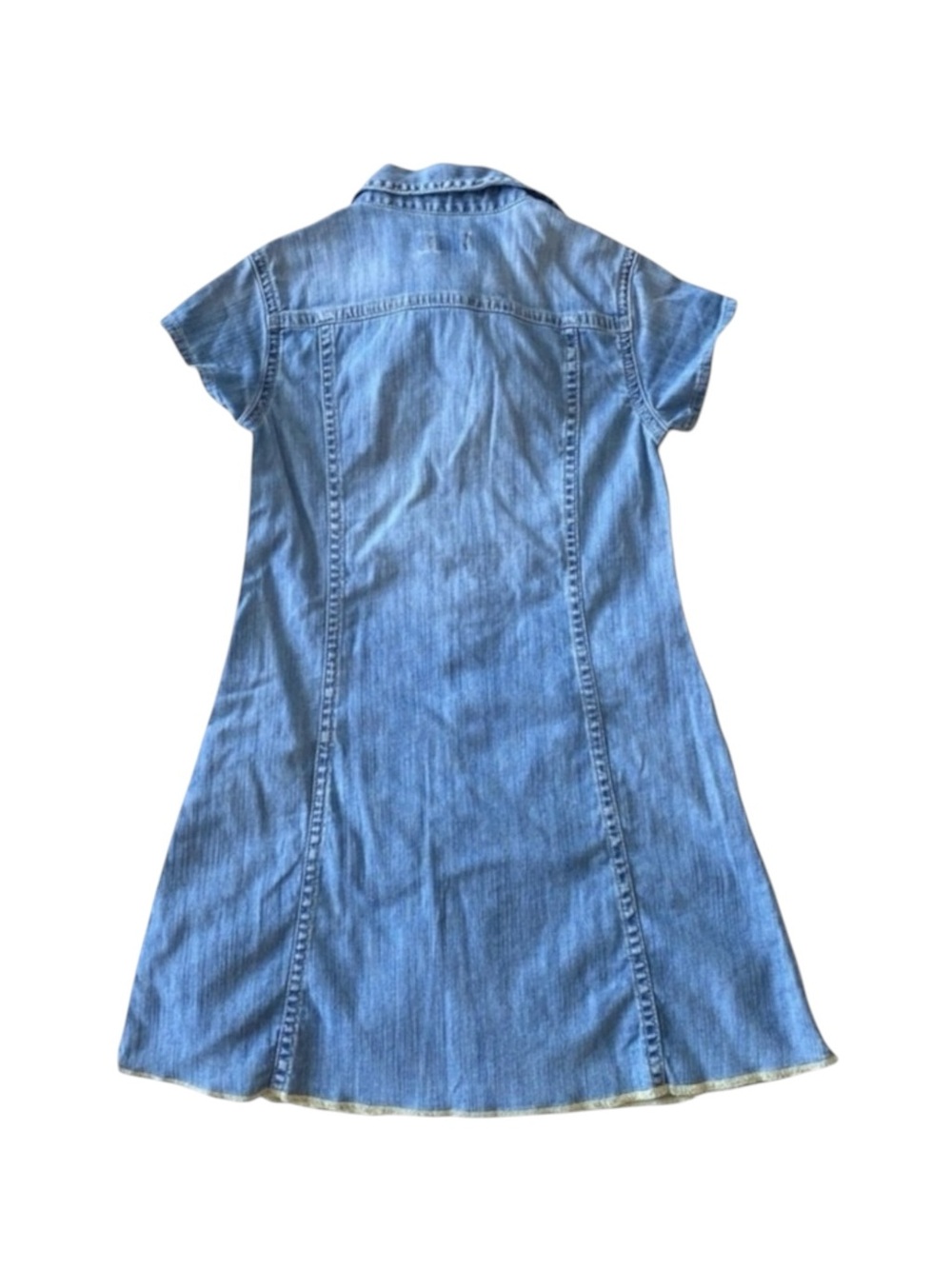 Diesel ⍟ Denim A-Line Dress ⍟ Blue Jeans ⍟ with Patches ⍟ Girl’s 3 3T 97 cm ⍟ - Picture 4 of 16